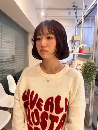 ショート リリカ🐈‍⬛ブリー チカラー/上永谷のヘアスタイル