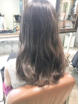 セミロング カラー 北條 優輝のヘアスタイル