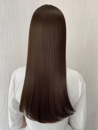 ロング 盛れる顔まわり🎀 縮毛矯正💐羽村勇樹のヘアスタイル