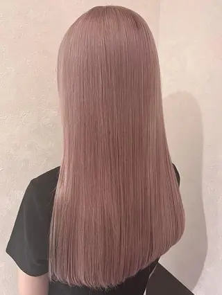 カラー ロング EARTH川越/オー ナー/阿部建のヘアスタイル