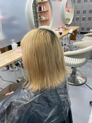 ミディアム カラー メンズ soi所属・ケアブリーチ/ツヤ髪 /ハイトーン/西村のヘアスタイル