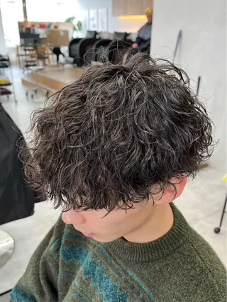 ショート パーマ メンズ 新潟メンズパーマ 新潟駅/小田拓実のヘアスタイル