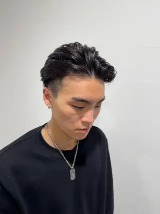 メンズ 平尾/艶カラー/ アッシュ系/中川誠大のヘアスタイル