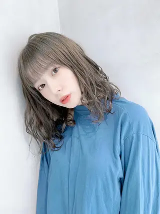ミディアム カラー hao所属・西山 頌太のヘアスタイル
