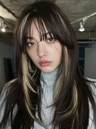 ロング カラー ☁️透明感カラー× レイヤー ☁️ノアのヘアスタイル