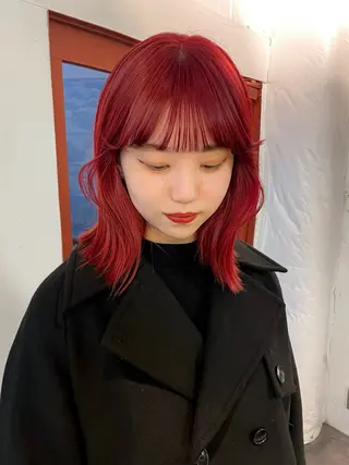 ショート カラー ヘアアレンジ ハッシュカット/ 韓国ヘア☽⋰mahoのヘアスタイル