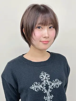 ショート 小顔ボブ/お悩み解決 /ボブパーマ/とういのヘアスタイル