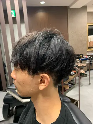 メンズ バーバーショップ涼桜新町店所属・田中大 パーマ/メンズカットのヘアスタイル