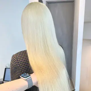 ロング カラー ブロンド・ハイトーン ／遠藤将太のヘアスタイル