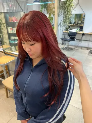 ロング カラー Lomalia もえかのヘアスタイル