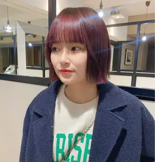 ショート カラー グレージュ/透明感/ 韓国ヘア/RISAのヘアスタイル