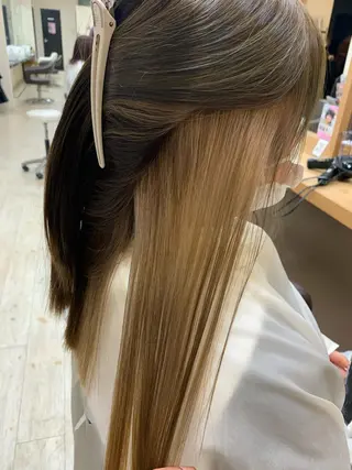 ロング カラー Lien 深井店のヘアスタイル