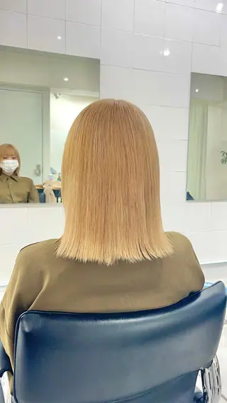 カラー ヘアアレンジ 渋谷🎨ハイトーン× エクステ🎨レンのヘアスタイル