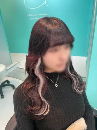 ロング mana/メンズ/ ヘアセット/ブリーチのヘアスタイル