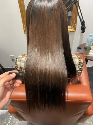 セミロング 髪質改善 SHEER. 大阪梅田所属・髪質改善/ 梅田中崎町/宮里のヘアスタイル