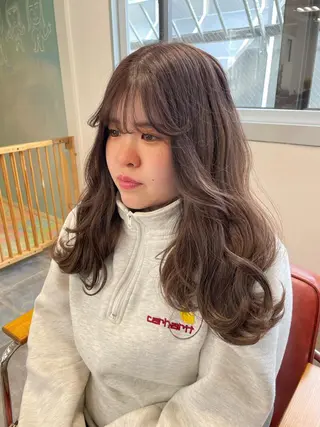 ロング カラー ~tie.hair salon所属・Ryoka🌼倉敷/ ハイトーン/レイヤーのヘアスタイル