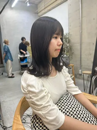 ミディアム muku所属・レディースカット モデル/ayunaのヘアスタイル