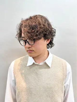 ショート パーマ メンズ メンズパーマ メンズ特化ryoのヘアスタイル