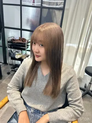ロング カラー 韓国×髪質改善カラー 💎hinaのヘアスタイル