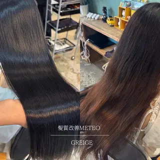 ロング 髪質改善/美髪矯正/ ハッシュカット/韓国のヘアスタイル