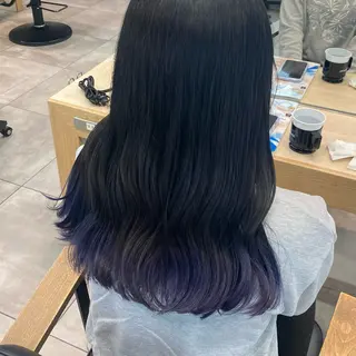 セミロング カラー 韓国ヘア AINA🐱のヘアスタイル