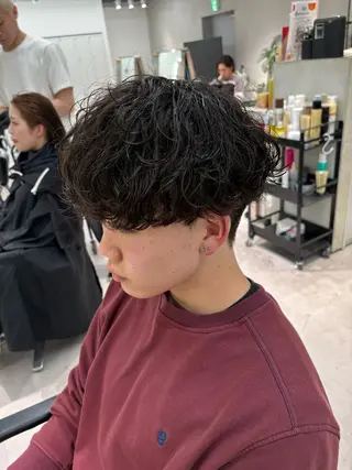 パーマ メンズ メンズカット松戸/韓 国/メンズパーマ航太のヘアスタイル