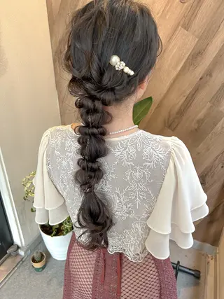 ロング ヘアアレンジ SHANTi 飯塚 ヘアセット/髪質改善のヘアスタイル