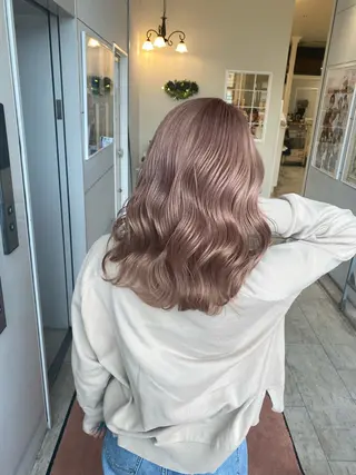 セミロング カラー カーリーパーマ/ パーマ/SAKURAのヘアスタイル