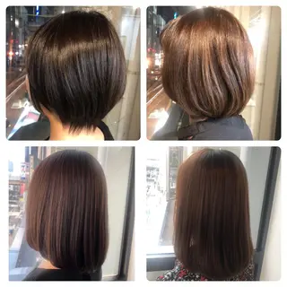ミディアム カラー 髪質改善＆ブリーチ 伊勢　祐一郎のヘアスタイル