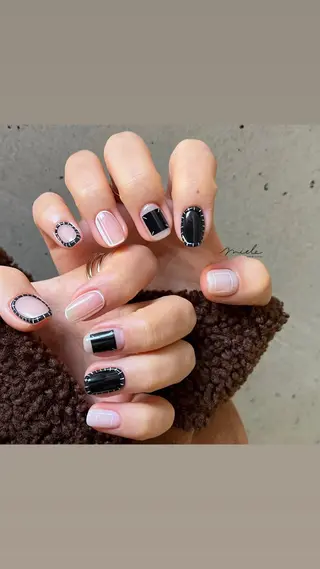 ネイル miele【ミエレ】 シンプル一癖のネイルデザイン