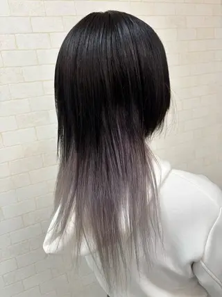 セミロング カラー 田儀 尚弥のヘアスタイル