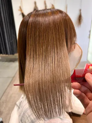 ミディアム パーマ 柳澤 和也のヘアスタイル