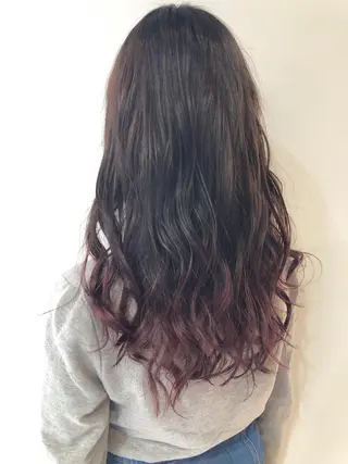 ロング カラー 女性リピ90%🍨 🩷佐藤みずきのヘアスタイル