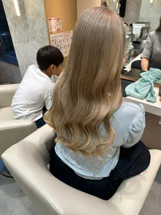 ロング カラー 店長/mao/ 前髪/顔周りカットのヘアスタイル