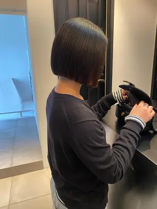 ショート カラー riria/ボブ /ブラウンカラー🎀のヘアスタイル