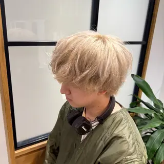 カラー メンズ ついざき はるかのヘアスタイル