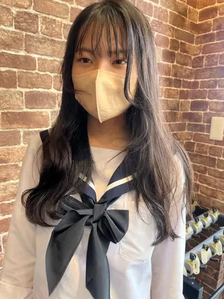 セミロング カラー パーマ ヘアアレンジ メンズ キッズ ネイル マツエク・マツパ アイブロウ times salon名駅所属・久木原 ゆりのヘアスタイル