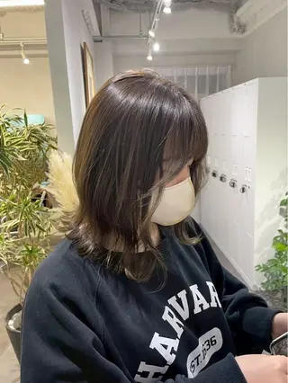 ミディアム カラー 縮毛矯正モデル募集中 /西梅田/筒井大翔のヘアスタイル