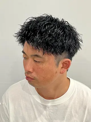 パーマ メンズ 🏁片倉 玲旺🏁のヘアスタイル