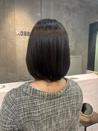 ミディアム パーマ うるつやストレート パーマ🫧ちひろ🫧のヘアスタイル