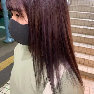 セミロング 韓国ヘア🦋 MIYUのヘアスタイル