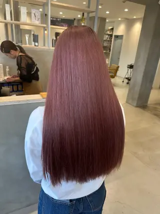 カラー YUME/ ブリーチ／ハイライトのヘアスタイル