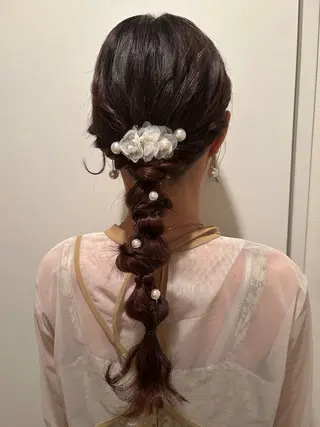 ロング ヘアアレンジ T Ayaのヘアスタイル