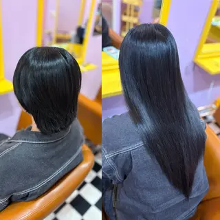 ショート チビ編み込みエクステ どぅ〜す/YUIのヘアスタイル