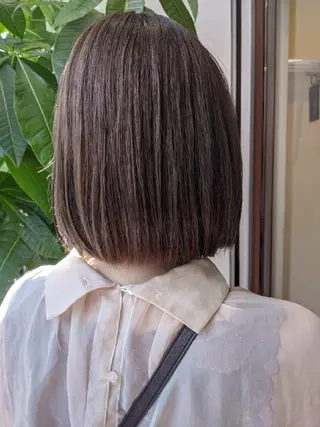 ミディアム カラー 髪質改善＆白髪ぼかし カラー♡店長みやけ♡のヘアスタイル