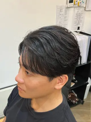ショート パーマ メンズ 韓国風メンズ/毛流れ ヘアなら須田龍世のヘアスタイル