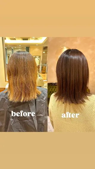 ミディアム BEAUTRIUM265所属・【ストレート】 平野枝莉のヘアスタイル