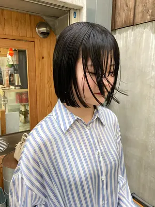 ショート カラー パーマ ヘアアレンジ BRUNTJET所属・MAEDA MADOKAのヘアスタイル