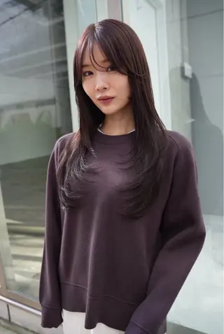 ロング カラー 加賀 千聖 /soigneのヘアスタイル