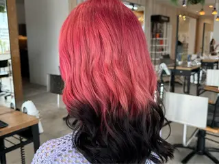 セミロング カラー 荒 隼人のヘアスタイル